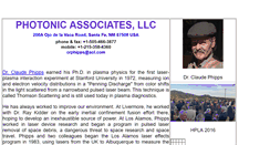 Desktop Screenshot of photonicassociates.com