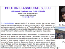 Tablet Screenshot of photonicassociates.com
